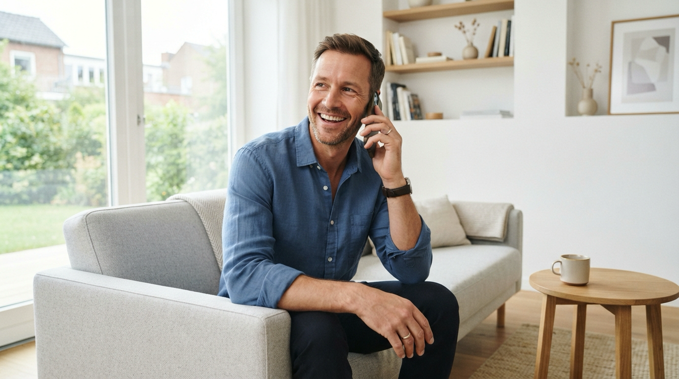 Patient on the phone with their physician